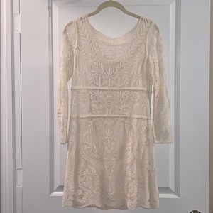 Small off-white lace dress